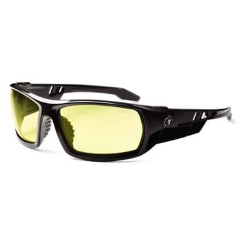 Ergodyne® Skullerz® Odin Safety Glasses/Sunglasses, Black, Yellow Lens