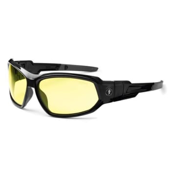 Image for Ergodyne® Skullerz® Loki Safety Glasses/Sunglasses, Black, Yellow Lens from HD Supply