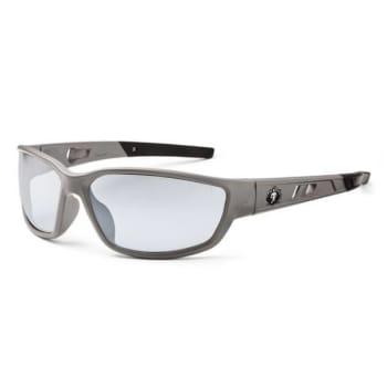 Ergodyne® Skullerz® Kvasir Safety Glasses/Sunglasses, Matte Gray, In/Outdoor Lens