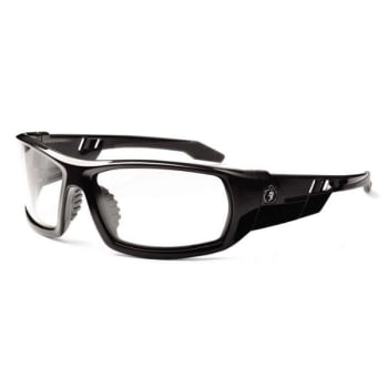 Ergodyne® Skullerz® Odin Safety Glasses/Sunglasses, Black, Clear Lens