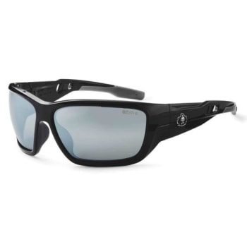 Image for Ergodyne® Skullerz® Baldr Safety Glasses/Sunglasses, Black, Silver Mirror Lens from HD Supply