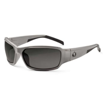 Image for Ergodyne® Skullerz® Thor Safety Glasses/Sunglasses, Matte Gray, Anti-Fog Smoke Lens from HD Supply