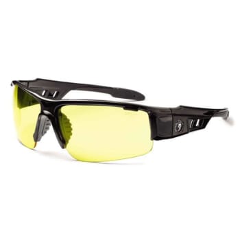Ergodyne® Skullerz® Dagr Safety Glasses/Sunglasses, Black, Yellow Lens
