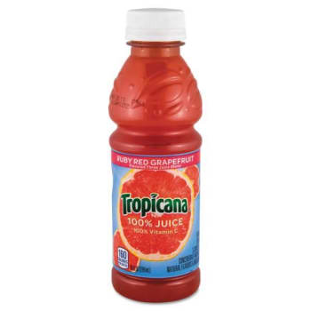 Image for Tropicana 100% Juice, Ruby Red Grapefruit, 10oz Bottle, Case Of 24 from HD Supply