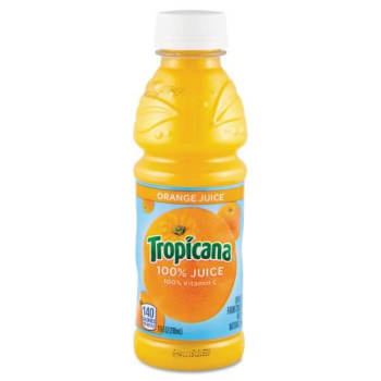 Image for Tropicana 100% Juice, Orange, 10oz Bottle, Case Of 24 from HD Supply