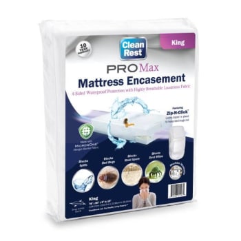 Cleanrest® Pro Max Mattress Encasement, King, Case Of 3