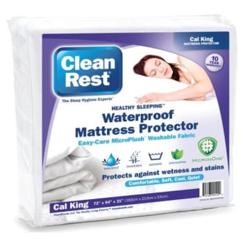 Image for Cleanrest® Fitted Waterproof Mattress Cover, Cal King, Case Of 4 from HD Supply