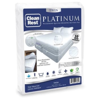 Image for Cleanrest® Platinum Encasing Mattress Pad, Twin from HD Supply