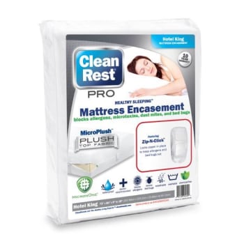 Cleanrest® Pro Mattress Encasement, Hotel King, Case Of 3