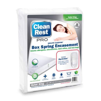 Image for Cleanrest Pro Box Spring Encasement, Hotel King, Case Of 3 (2-Pack) from HD Supply