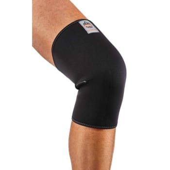 Ergodyne® Proflex® 600 Single-Layer Neoprene Knee Sleeve, Black, 2xl