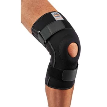 Image for Ergodyne® Proflex® 620 Knee Sleeve With Open Patella/Spiral Stays, Black, Large from HD Supply