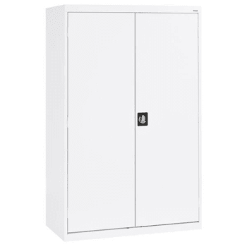 Image for Sandusky 5-shelf Steel Recessed Handle Storage Cabinet In White from HD Supply