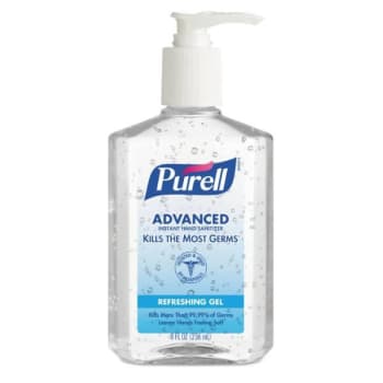Purell 8 Oz Gel Hand Sanitizer (Unscented) (12-Case)