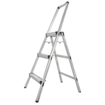 Image for Xtend + Climb 3-Step 225-Lb Load Capacity Silver Aluminum Step Stool from HD Supply