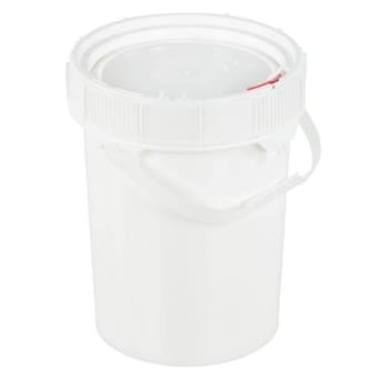 Image for Vestil Plastic Screw Top Pail With Lid/handle,5 Gallon Capacity Package Of 2 from HD Supply