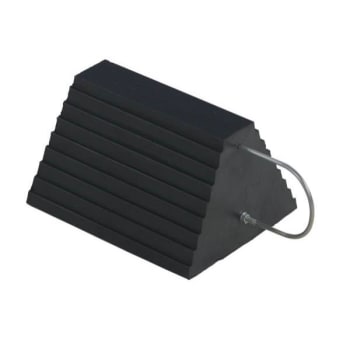 Image for Vestil Rwc-9-U Molded Rubber Wheel Chock With U Handle Packager Of 2 from HD Supply