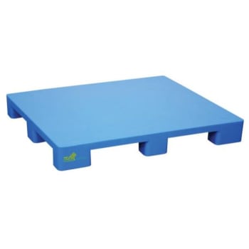 Image for Vestil Plps-4840-9l Hygienic Blue Polyethylene Solid-Deck Skid With 9 Legs from HD Supply