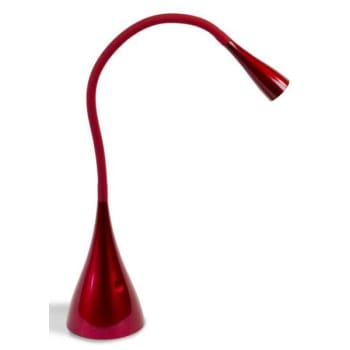 Image for Newhouse Lighting 3 Watt 26-Inch Adjustable Red Led Touch On/off Desk Lamp-Shade from HD Supply