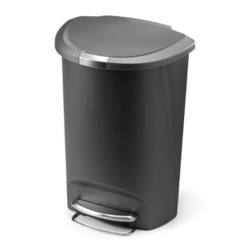 Image for simplehuman 13 Gallon Semi-Round Step-On Trash Can from HD Supply