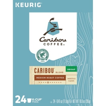 Caribou Coffee Decaf Blend K-Cup, Case Of 96