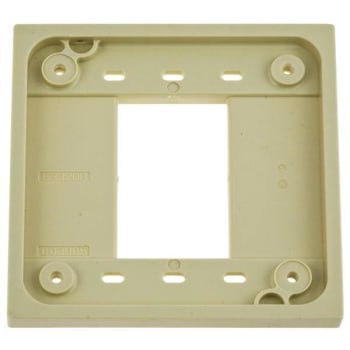 Image for Hubbell 4 In 1-2 Gang 4-Plex Adapter Plate (Ivory) from HD Supply