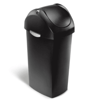 Image for simplehuman 16 Gallon Swing Dome Lid Trash Can from HD Supply