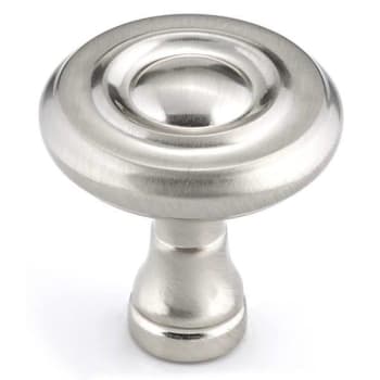 Image for Richelieu Classic Traditional 1-1/4-In Round Knob Brushed Nickel Metal from HD Supply