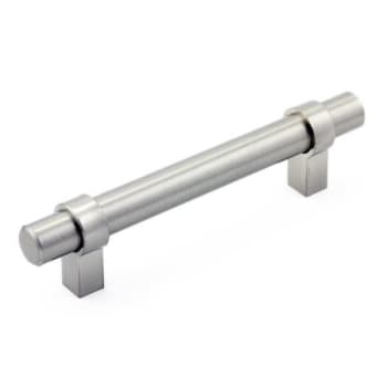 Richelieu Contemporary 3-25/32-in Cabinet Pull Brushed Nickel Metal