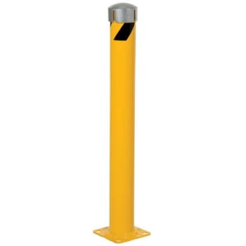 Image for Vestil Steel Pipe Bollard With Slot, 42 X 4.5 Sleeve Cap, Yellow from HD Supply