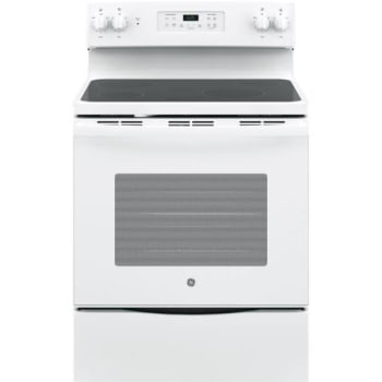 Ge® Smooth Surface Freestanding 5.3-Cu Ft Self-Cleaning Electric Range White
