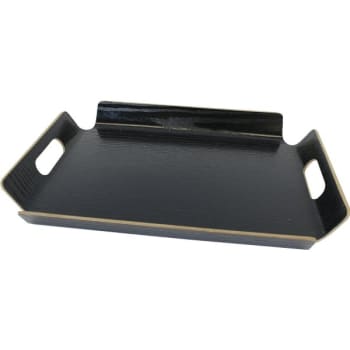 Image for Amenity Services Matted Black Textured Tray, Case Of 36 from HD Supply