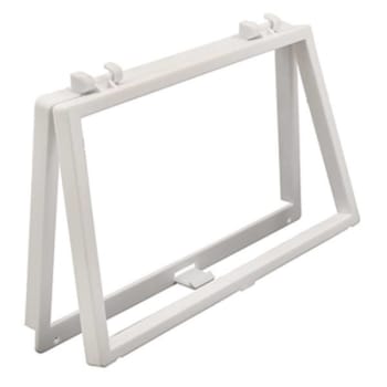 Image for Wicket, White Plastic, 6-1/8-In X 10-1/8-In from HD Supply