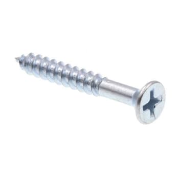 Image for Wood Screws, Flat Head, Phillips , Zinc, Package Of 5. from HD Supply