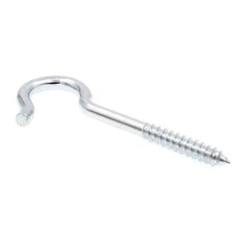 Image for Round Bend Screw Hooks,zinc, Package Of 10 from HD Supply