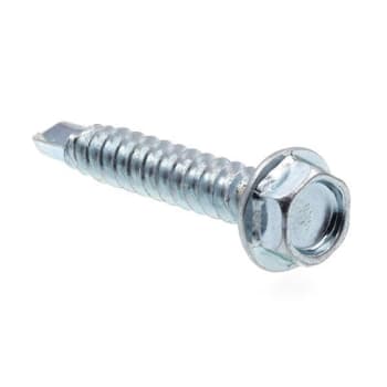 Image for Sheet Metal Screws, Self, Indented Washer Head , Zinc, Package Of 50 from HD Supply