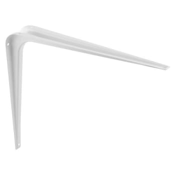 Image for Shelf Support Bracket, Steel, White Powder, Package Of 2 from HD Supply