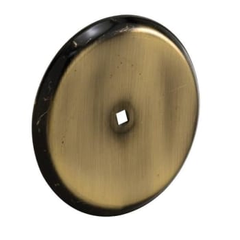 Image for Cabinet Knob Backplate, Stamped Steel, Antique Brass, Package Of 5 from HD Supply