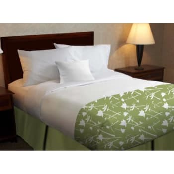Image for 1888 Mills® Beyond Impressions Queen Fitted Bed Skirt Green Solid, Case Of 6 from HD Supply
