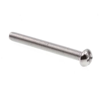 Machine Screws, Round Hd/ Phillips Combo Dr, #10, Ss, Package Of 25