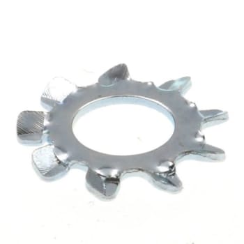 Lock Washers, External Tooth, #8,zinc, Package Of 50