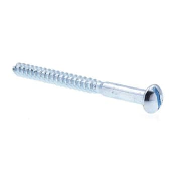 Wo Screws, Round Hd, Slotted Dr, #14 3 In,zinc, Package Of 25