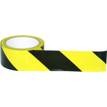 Image for Shurtape 2" x 18 Yards Black/Yellow Hazard Tape from HD Supply