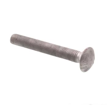 Carriage Bolts, . 6 In., Galv Steel, Package Of 5
