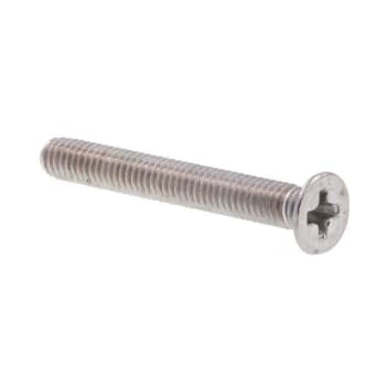 Machine Screws , Flat Hd , Phillips Dr , Ss , M2.5-0.45 X 20mm , Package Of 10