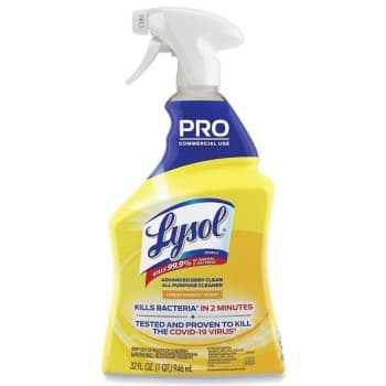 Lysol Advanced Deep Clean All Purpose Cleaner, Lemon Breeze 32 Oz, Case Of 12