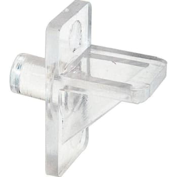 Clear Plastic, Locking Shelf Support Peg, Package Of 8