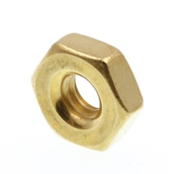 Image for 8-32 Machine Screw Brass Hex Nut (50-Pack) from HD Supply