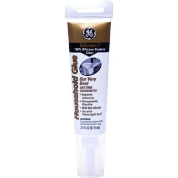 Image for 2.8 Oz GE Silicone II Household Glue And Sealant - Clear from HD Supply