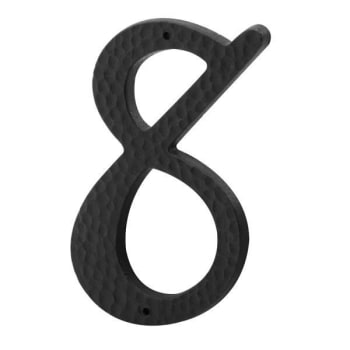 Image for 3 In. House Number 8, Plastic, Black With Nails, Package Of 2 from HD Supply